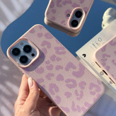 قاب گوشی leo pink TP پلنگی صورتی برای آیفون