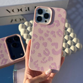 قاب گوشی leo pink TP پلنگی صورتی برای آیفون