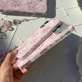 قاب گوشی کیتی ستاره ای پلنگی صورتی همراه بند برای آیفون